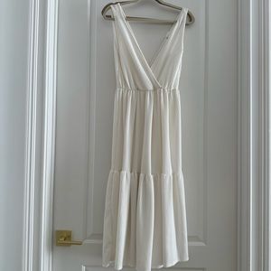 Caution to the wind off white Maxi dress size Small